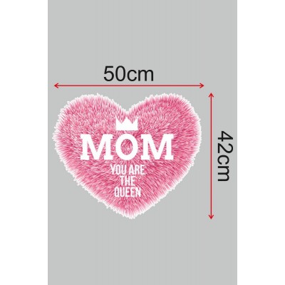 Anneler Günü Mom You Are Queen Cam Vitrin Stickerı 50cm