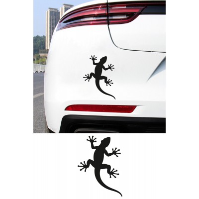 Kertenkele Oto Sticker - Gecko Araba Sticker - Kask Sticker 11x15cm