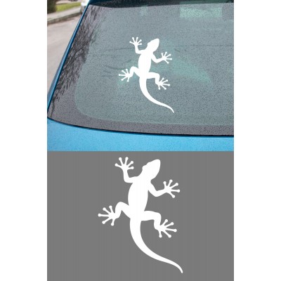 Kertenkele Oto Sticker - Gecko Araba Sticker - Kask Sticker 11x15cm