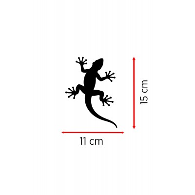 Kertenkele Oto Sticker - Gecko Araba Sticker - Kask Sticker 11x15cm