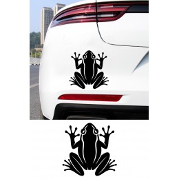 Simetrik Kurbağa Sticker - Araç Sticker - Sevimli Kurbağa Oto Sticker 15x15cm