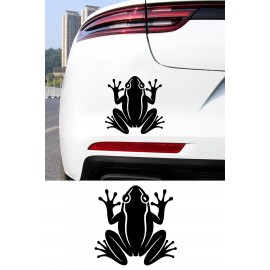 Simetrik Kurbağa Sticker - Araç Sticker - Sevimli Kurbağa Oto Sticker 15x15cm