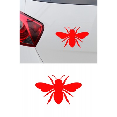 Arı Sticker - Sevimli Arı Oto Sticker - Araç Sticker Aksesuar 15x10cm