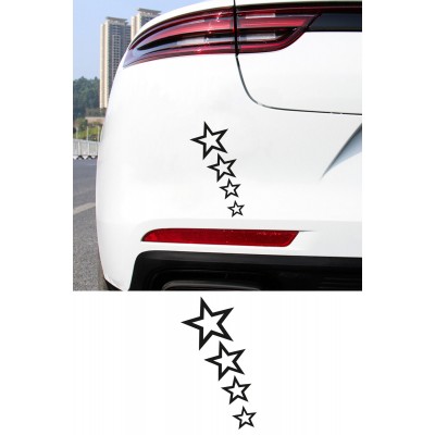 Yıldız Sticker - Minimal Yıldız Araba Sticker - Star Oto Sticker 9x15cm