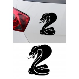 Yılan Sticker - Kobra Araba Sticker - Agresif Araç Motor Sticker 12x15cm