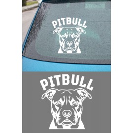 Pitbull Sticker - Pitbull Köpek Araba Sticker - Oto Sticker 15x15cm