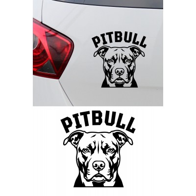 Pitbull Sticker - Pitbull Köpek Araba Sticker - Oto Sticker 15x15cm