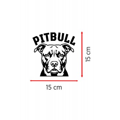 Pitbull Sticker - Pitbull Köpek Araba Sticker - Oto Sticker 15x15cm