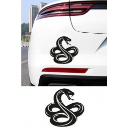 Yılan Oto Sticker – Cobra Araba Sticker - Araç Cam Kaput Sticker 15x14cm