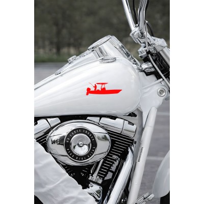 Balıkçı Teknesi Sticker - Balıkçılara Özel Oto Araba Sticker 20x7cm