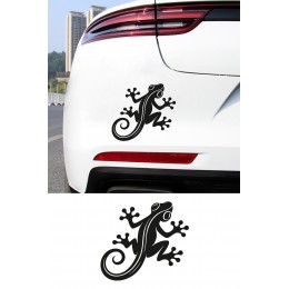 Kertenkele Oto Sticker – Gecko Figürlü Araba Cam Kaput Sticker 15x13cm