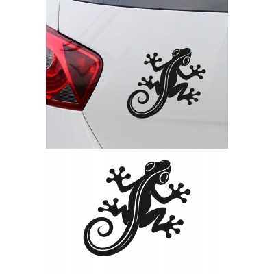 Kertenkele Oto Sticker – Gecko Figürlü Araba Cam Kaput Sticker 15x13cm
