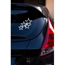 Yıldız Sticker – Araba Cam Kaput Motor Dekoratif Yıldız Sticker 15x13cm