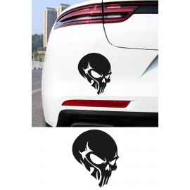 Agresif Kurukafa Oto Sticker - Motor Sticker - Havalı Araba Sticker 12x15cm