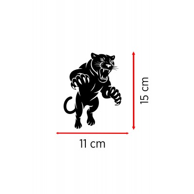 Vahşi Panter Araç Sticker – Oto Motor Kaput Cam Sticker 11x15cm