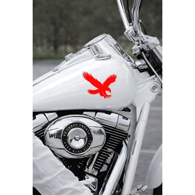 Uçan Kartal Oto Sticker - Araba Motor Cam Sticker - Kartal Oto Sticker 15x12cm