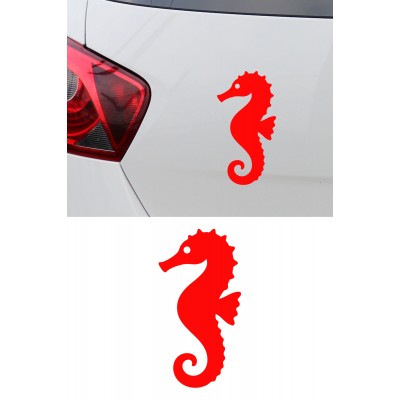 Denizatı Figürlü Araba Sticker - Minimal Denizatı Sticker – Estetik Araba Oto Motor Sticker 15x8cm