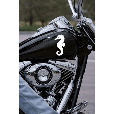 Denizatı Figürlü Araba Sticker - Minimal Denizatı Sticker – Estetik Araba Oto Motor Sticker 15x8cm