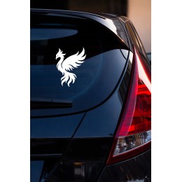 Anka Kuşu Oto Sticker - Güç Sembolü Anka Kuşu Araba Motor Sticker 12x15cm