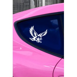 Kartal Oto Sticker - Güçlü Kartal Sticker - Araba Motor Sticker 15x14cm
