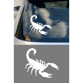 Akrep Oto Sticker - Agresif Tasarım Araç Sticker - Motor Sticker 15x13cm