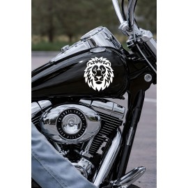 Aslan Kafası Oto Sticker - Karizmatik Aslan Sticker - Araba Motor Sticker 13x15cm