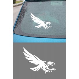 Yırtıcı Kartal Sticker Araç Cam Sticker - Kartal Oto Sticker 15x12cm
