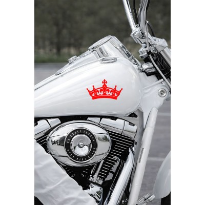Taç Oto Sticker - Kraliyet Tacı Araba Cam Sticker - Araç Aksesuar 15x8cm