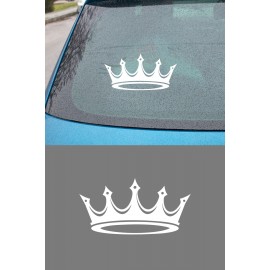 Kral Tacı Oto Sticker - Kraliyet Tacı Araç Sticker - Motor Sticker 15x8cm