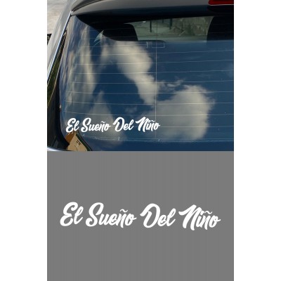 Bir Çocuğun Rüyası - El Sueno Del Nino Sticker - Motor, Araba, Kask Sticker 15x2cm