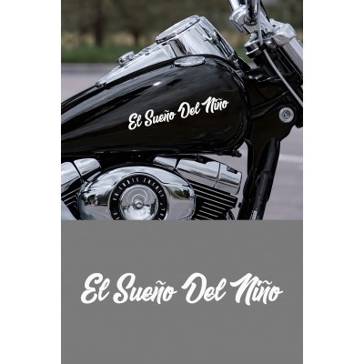 Bir Çocuğun Rüyası - El Sueno Del Nino Sticker - Motor, Araba, Kask Sticker 15x2cm