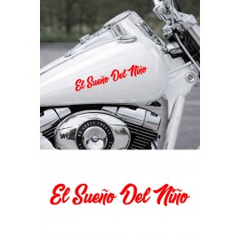 Bir Çocuğun Rüyası - El Sueno Del Nino Sticker - Motor, Araba, Kask Sticker 15x2cm