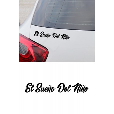 Bir Çocuğun Rüyası - El Sueno Del Nino Sticker - Motor, Araba, Kask Sticker 15x2cm