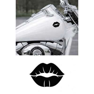 Öpücük Sticker - Dudak Sticker - Araba Motor Plaka Sticker 4,5x3cm