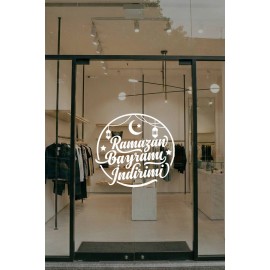  Ramazan Bayramı İndirimi Cam Vitrin Yazısı – Bayram Kampanyası Stickerı