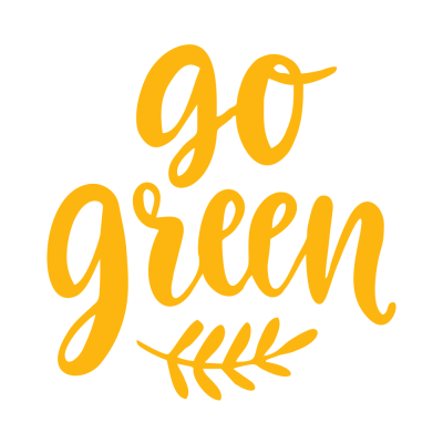 Kişiye Çiçekçilere Go Green Sticker Yapıştırma