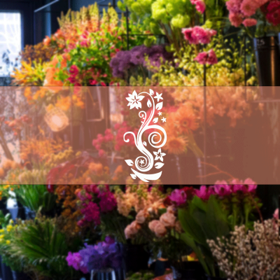 Kişiye Çiçekçilere Özel menekşe Sticker Yapıştırma