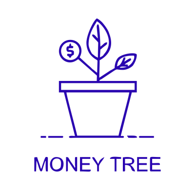 Kişiye Çiçekçilere Özel Money Tree Sticker Yapıştırma