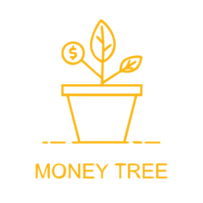 Kişiye Çiçekçilere Özel Money Tree Sticker Yapıştırma