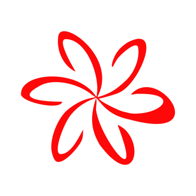 Kişiye Çiçekçilere Özel Plumeria Flower Sticker Yapıştırma