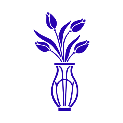 Kişiye Çiçekçilere Özel Saksıdaki Güller Sticker Yapıştırma