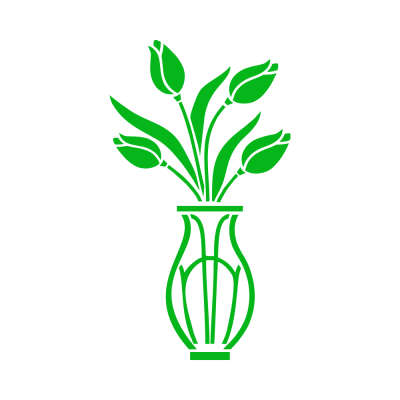 Kişiye Çiçekçilere Özel Saksıdaki Güller Sticker Yapıştırma