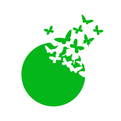 Kişiye Çiçekçilere Özel Uçan Kelebekler Sticker Yapıştırma