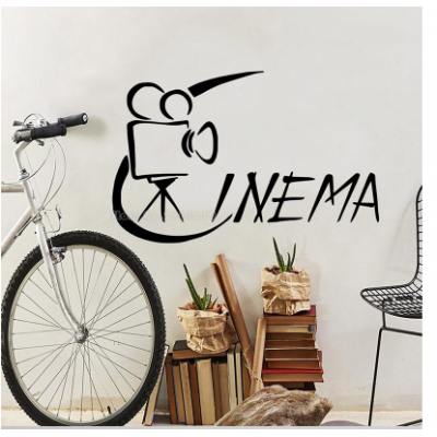 Karikatür Tarzı Sinema Duvar Sticker