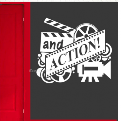 And Action Film ve Sinema Duvar Duvar Sticker