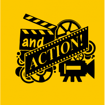 And Action Film ve Sinema Duvar Duvar Sticker