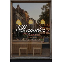 Kişiye Özel Kafe İsmi Cam Sticker – İşletme Logo Yazısı – Vitrin Cam Yazı Sticker