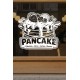 Pancake Kafe Vinil Sticker – Çikolata Oreo Lotus Bueno – Cam Vitrin Çıkartması – Pastane Sticker