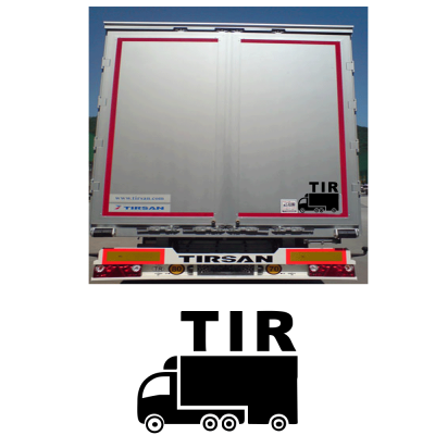 Kişiye Kamyona Özel Tır Yazısı kırmızı Sticker Yapıştırma