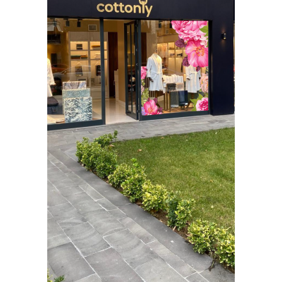 Aquarelle Pembe Beyaz Güller Mağaza Vitrin Cam Stickerı